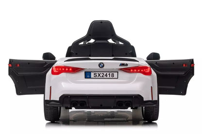 Elektrinis vaikiškas automobilis BMW M4 baltas