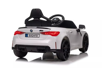 Elektrinis vaikiškas automobilis BMW M4 baltas