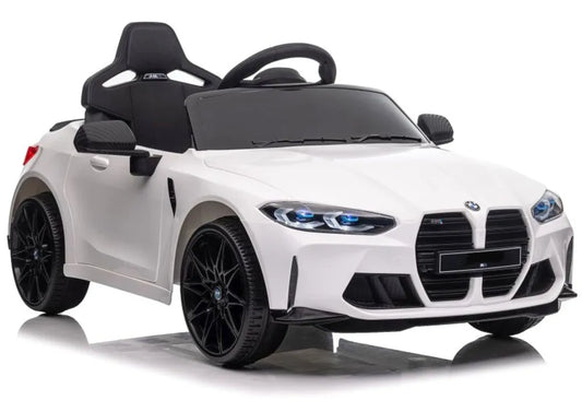 Elektrinis vaikiškas automobilis BMW M4 baltas