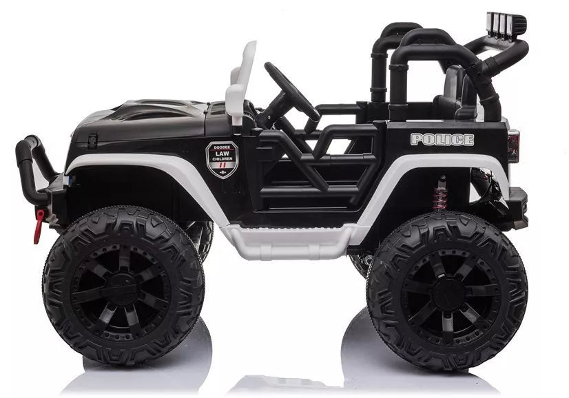 Elektrinis vaikiškas automobilis Jeep JC666 – baltas