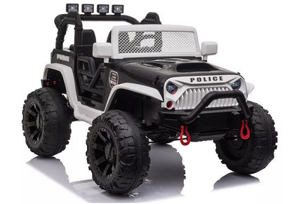 Elektrinis vaikiškas automobilis Jeep JC666 – baltas