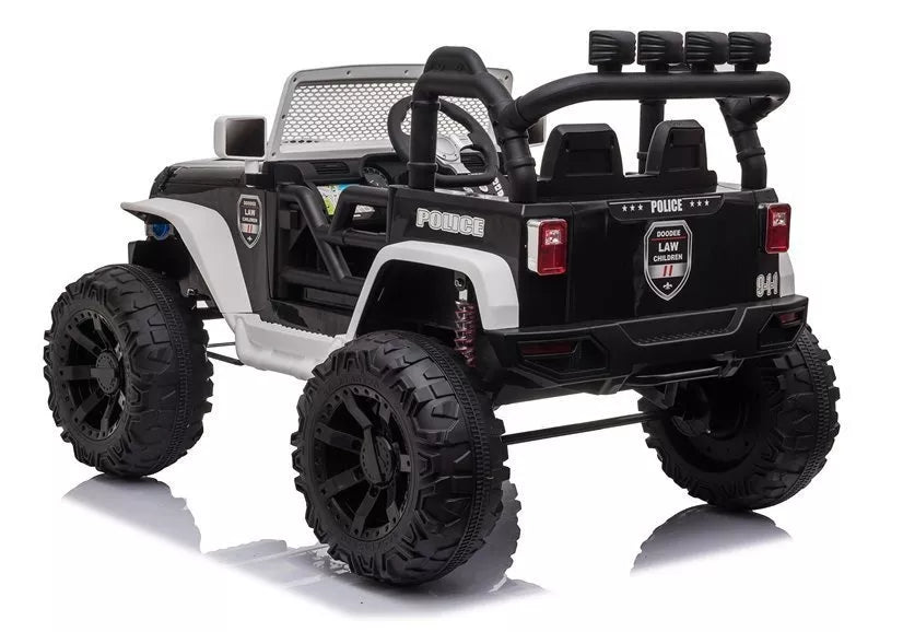 Elektrinis vaikiškas automobilis Jeep JC666 – baltas