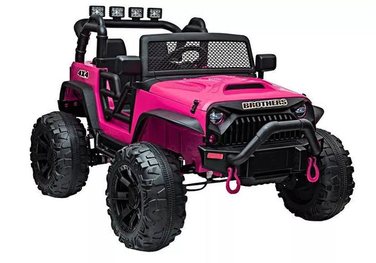 Elektrinis vaikiškas automobilis Jeep JC666, rožinis