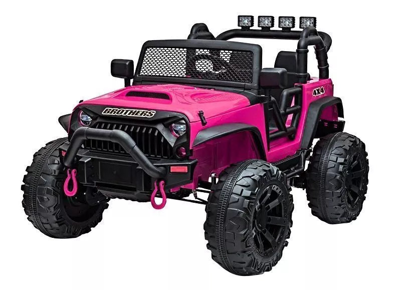 Elektrinis vaikiškas automobilis Jeep JC666, rožinis
