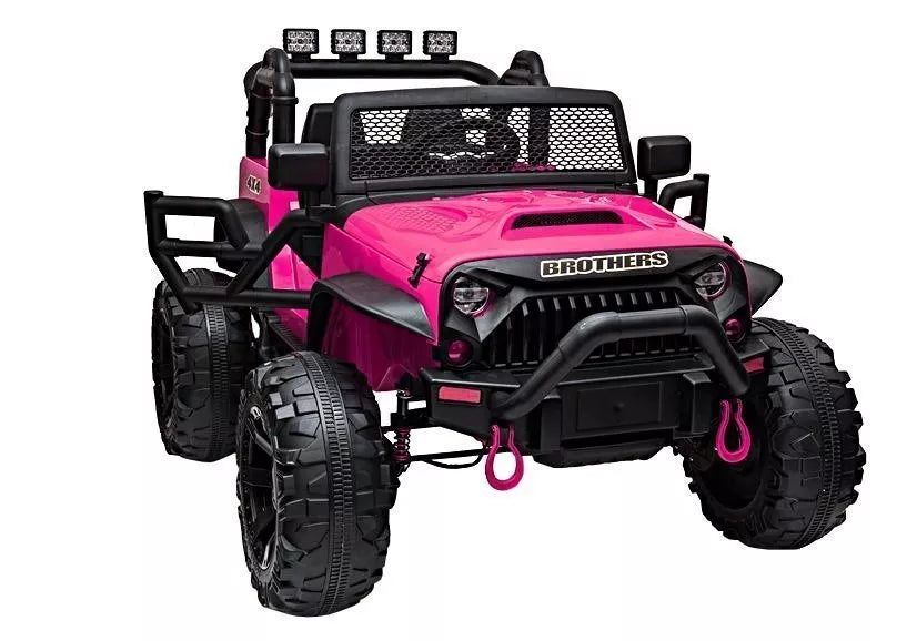 Elektrinis vaikiškas automobilis Jeep JC666, rožinis