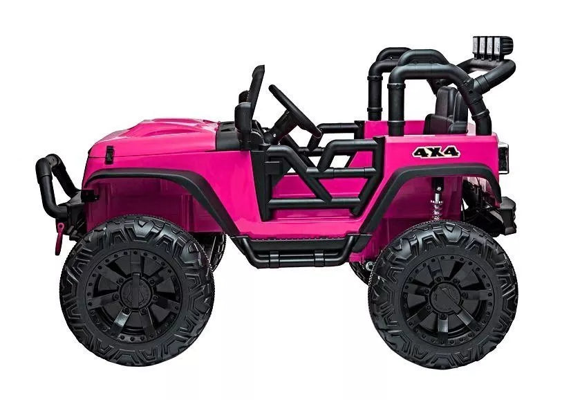 Elektrinis vaikiškas automobilis Jeep JC666, rožinis
