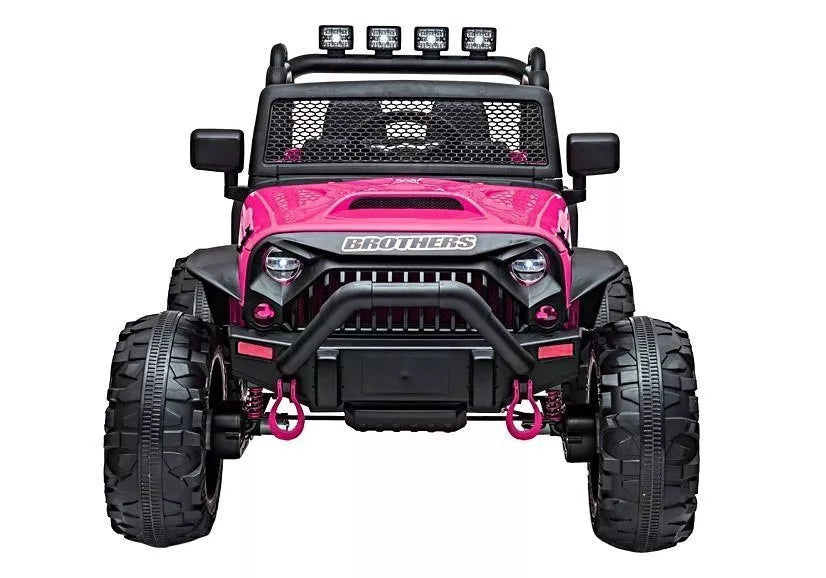 Elektrinis vaikiškas automobilis Jeep JC666, rožinis