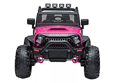 Elektrinis vaikiškas automobilis Jeep JC666, rožinis