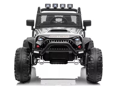 Elektrinis vaikiškas automobilis Jeep JC666, sidabrinis