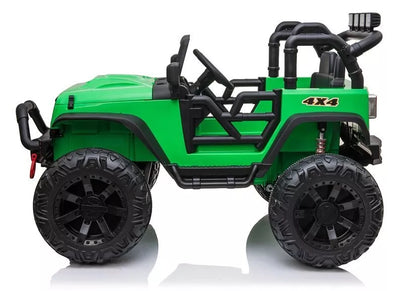 Elektrinis vaikiškas automobilis Jeep JC666 žalias