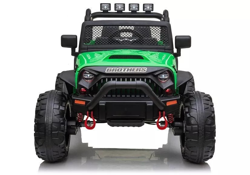 Elektrinis vaikiškas automobilis Jeep JC666 žalias
