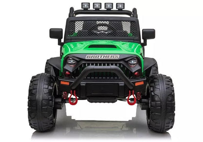 Elektrinis vaikiškas automobilis Jeep JC666 žalias