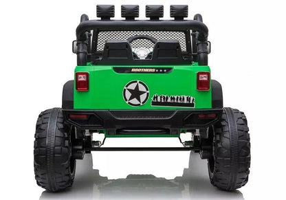 Elektrinis vaikiškas automobilis Jeep JC666 žalias