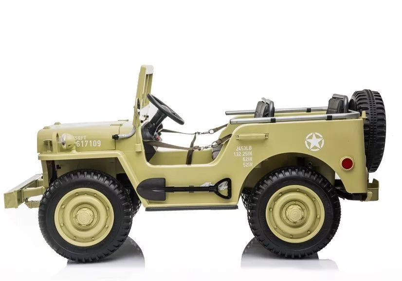 Elektrinis vaikiškas automobilis Jeep JH101 Khaki