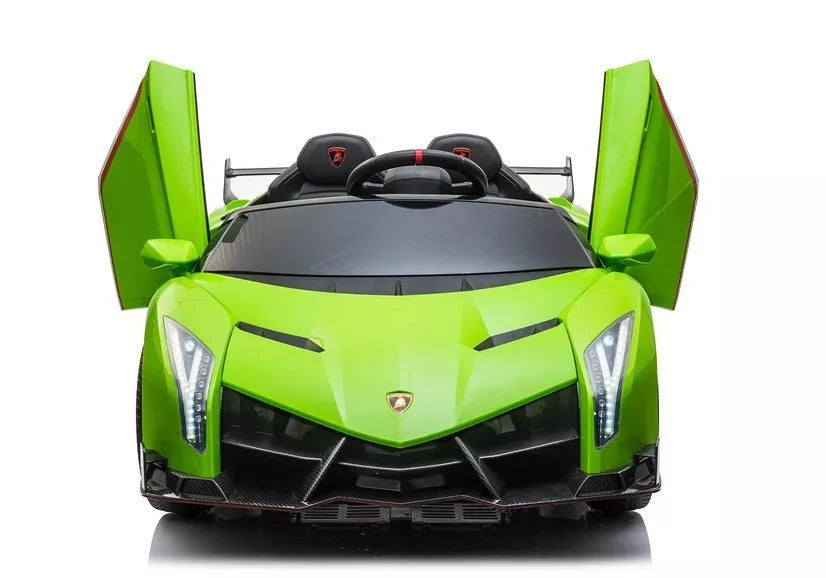 Elektrinis vaikiškas automobilis Lamborghini Veneno, baltas