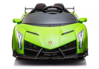Elektrinis vaikiškas automobilis Lamborghini Veneno, baltas