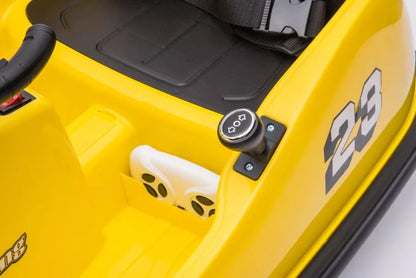 Elektrinis vaikiškas automobilis LEAN CARS GTS1166, geltonas