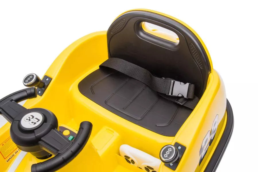 Elektrinis vaikiškas automobilis LEAN CARS GTS1166, geltonas