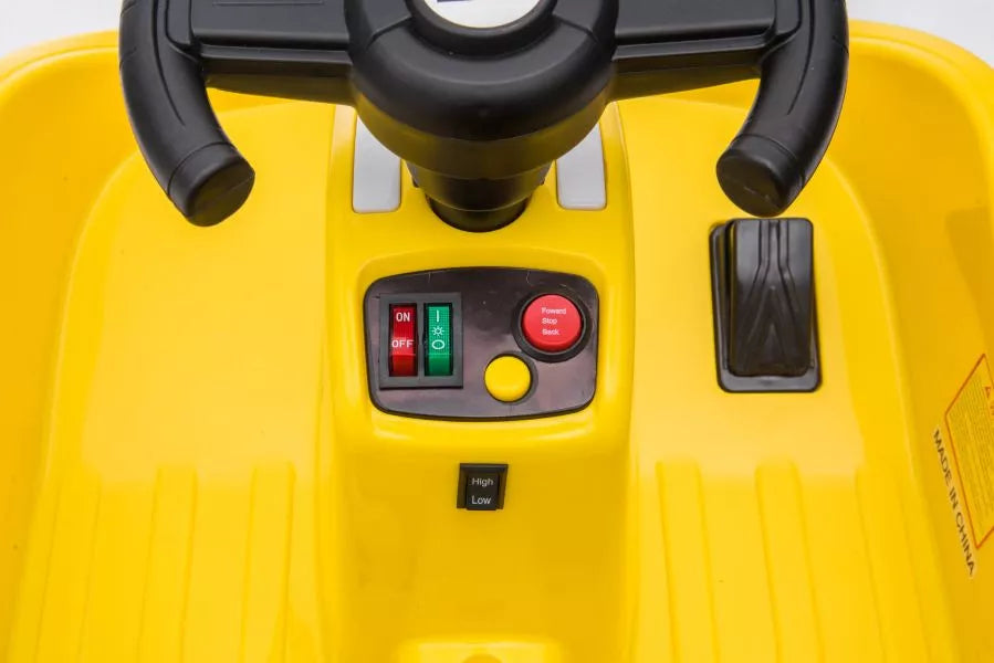 Elektrinis vaikiškas automobilis LEAN CARS GTS1166, geltonas