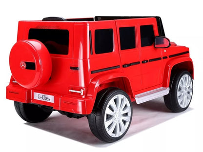Elektrinis vaikiškas automobilis Mercedes G500 raudonos spalvos