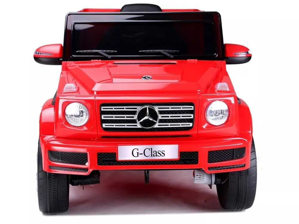 Elektrinis vaikiškas automobilis Mercedes G500 raudonos spalvos