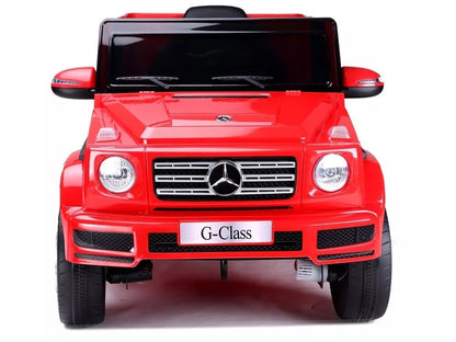 Elektrinis vaikiškas automobilis Mercedes G500 raudonos spalvos