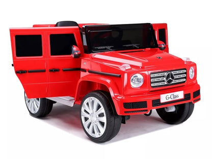 Elektrinis vaikiškas automobilis Mercedes G500 raudonos spalvos