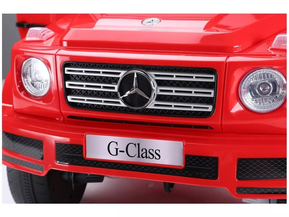 Elektrinis vaikiškas automobilis Mercedes G500 raudonos spalvos