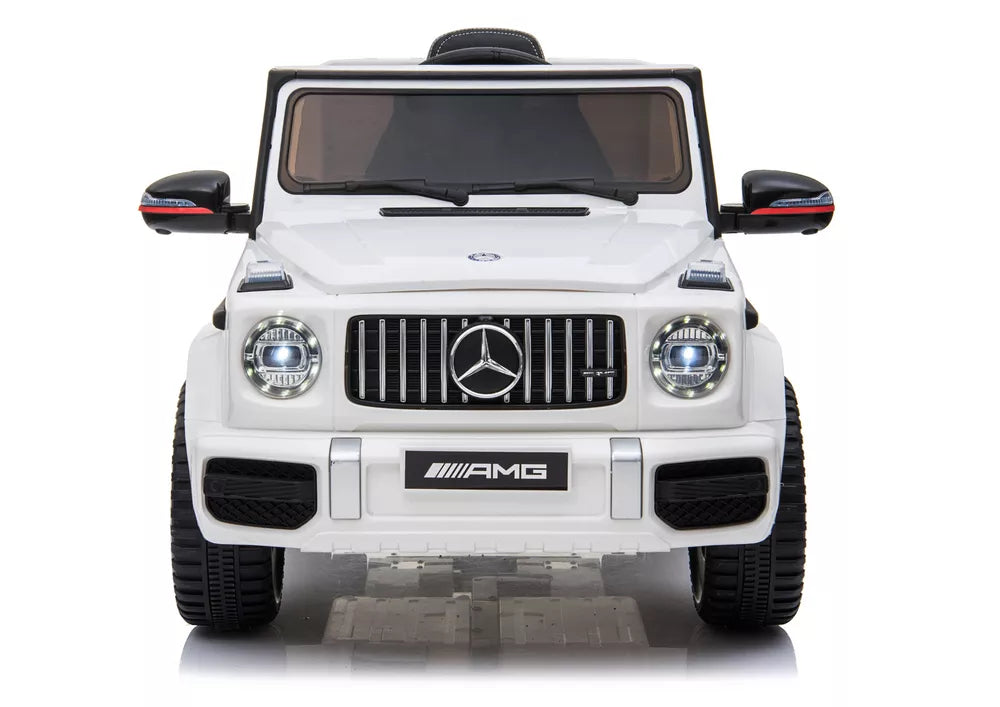 Elektrinis vaikiškas automobilis Mercedes G63, baltas