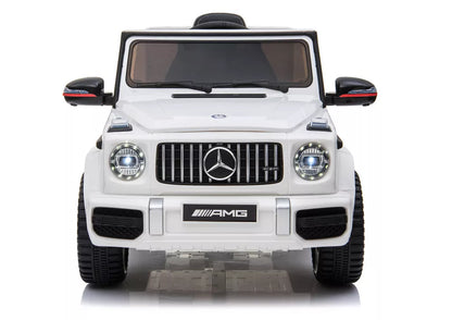 Elektrinis vaikiškas automobilis Mercedes G63, baltas