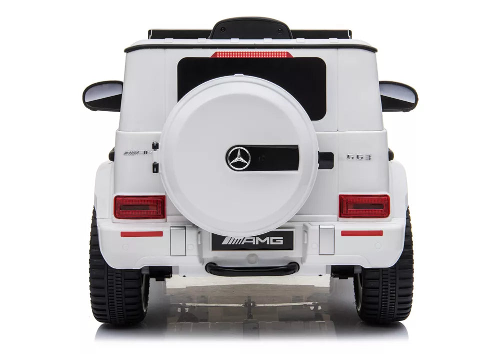 Elektrinis vaikiškas automobilis Mercedes G63, baltas