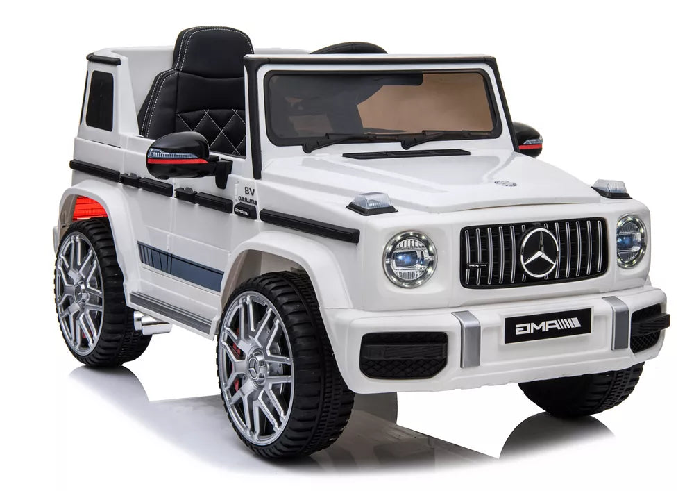 Elektrinis vaikiškas automobilis Mercedes G63, baltas