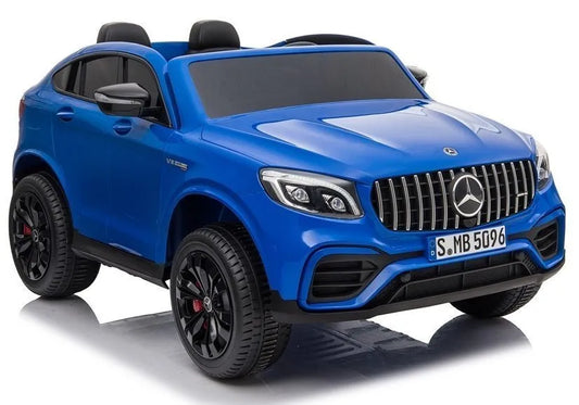 Elektrinis vaikiškas automobilis Mercedes GLC 63S, mėlynas lakuotas