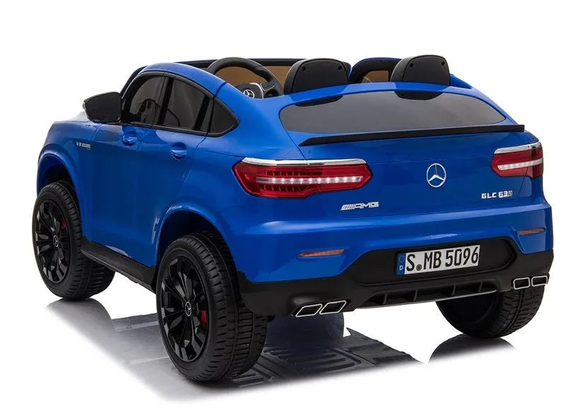 Elektrinis vaikiškas automobilis Mercedes GLC 63S, mėlynas lakuotas