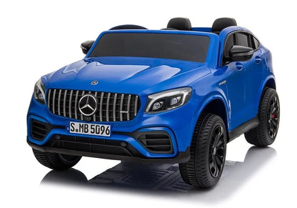 Elektrinis vaikiškas automobilis Mercedes GLC 63S, mėlynas lakuotas