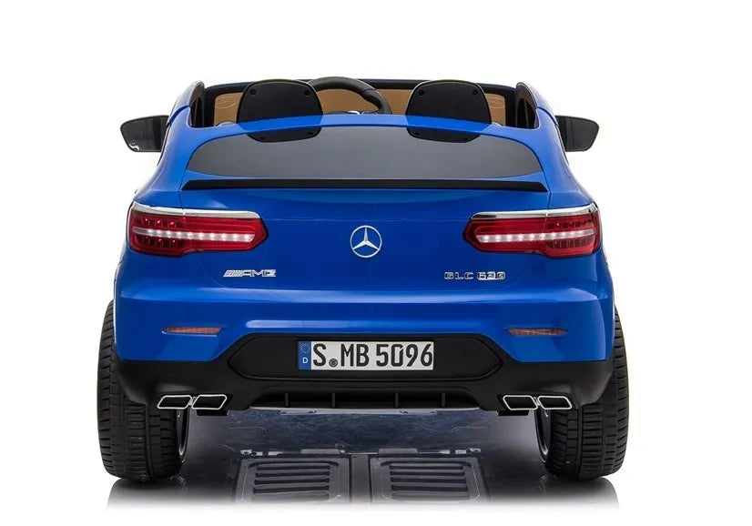 Elektrinis vaikiškas automobilis Mercedes GLC 63S, mėlynas lakuotas