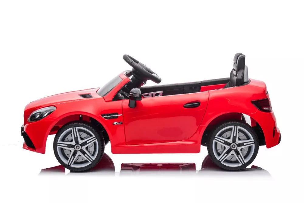 Elektrinis vaikiškas automobilis Mercedes SLC 300, raudonos spalvos