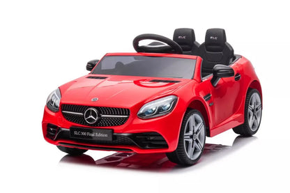 Elektrinis vaikiškas automobilis Mercedes SLC 300, raudonos spalvos