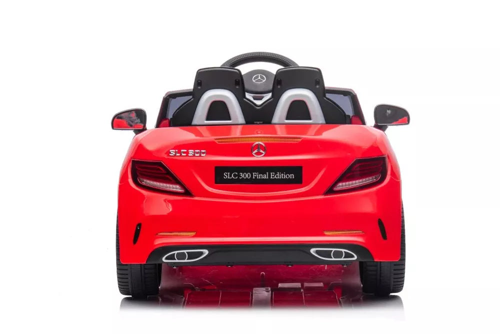 Elektrinis vaikiškas automobilis Mercedes SLC 300, raudonos spalvos