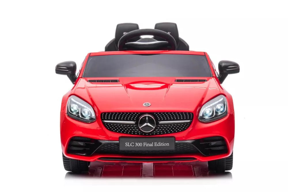 Elektrinis vaikiškas automobilis Mercedes SLC 300, raudonos spalvos