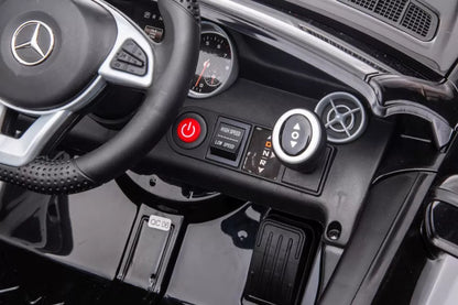 Elektrinis vaikiškas automobilis Mercedes SLC 300, raudonos spalvos