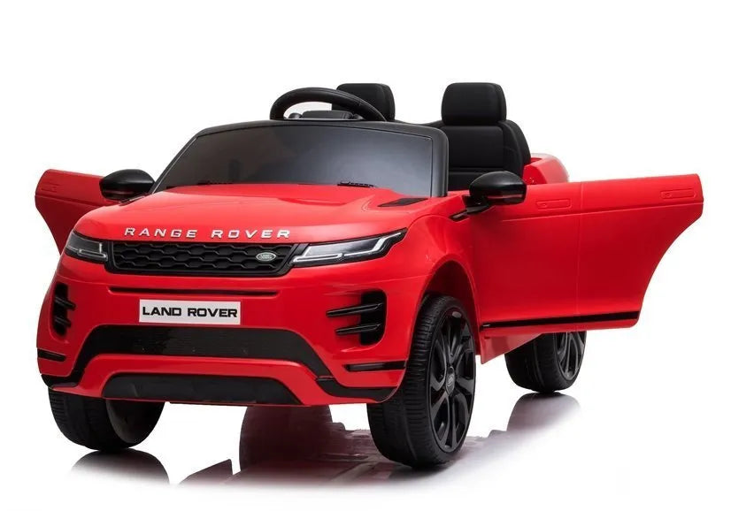 Elektrinis vaikiškas automobilis Range Rover Evoque, raudonas
