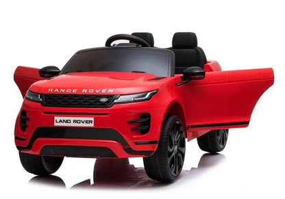 Elektrinis vaikiškas automobilis Range Rover Evoque, raudonas