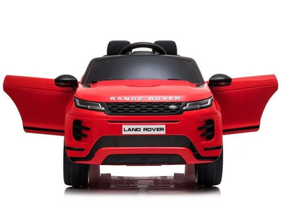 Elektrinis vaikiškas automobilis Range Rover Evoque, raudonas