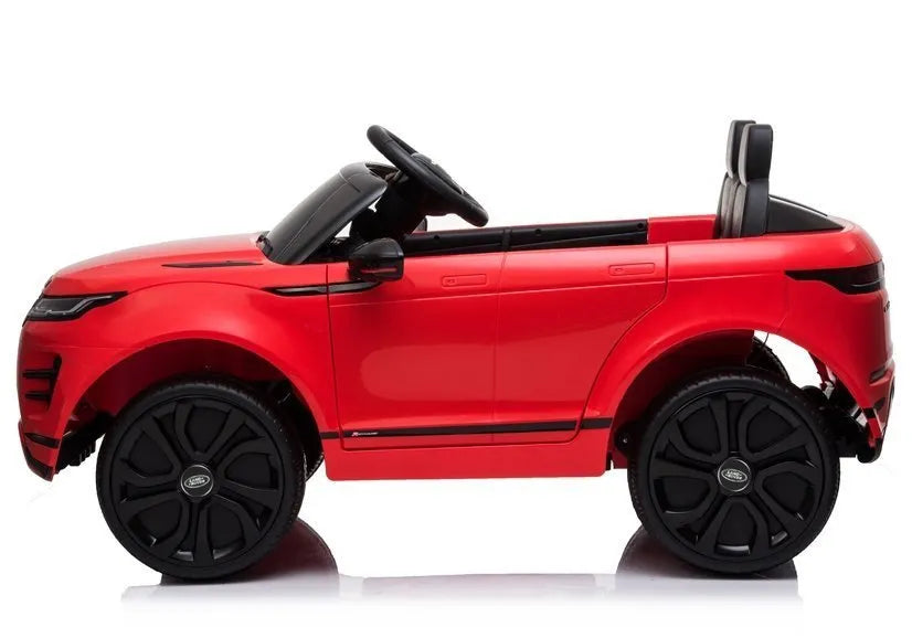 Elektrinis vaikiškas automobilis Range Rover Evoque, raudonas
