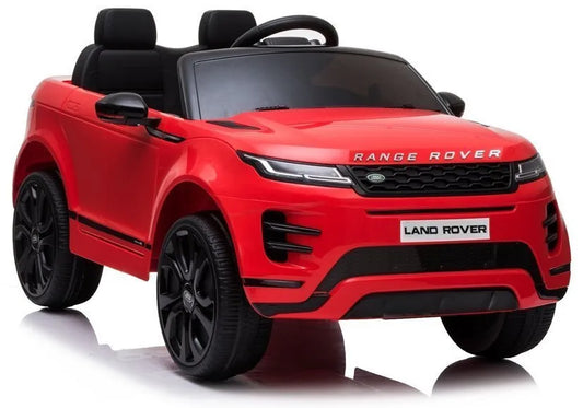 Elektrinis vaikiškas automobilis Range Rover Evoque, raudonas
