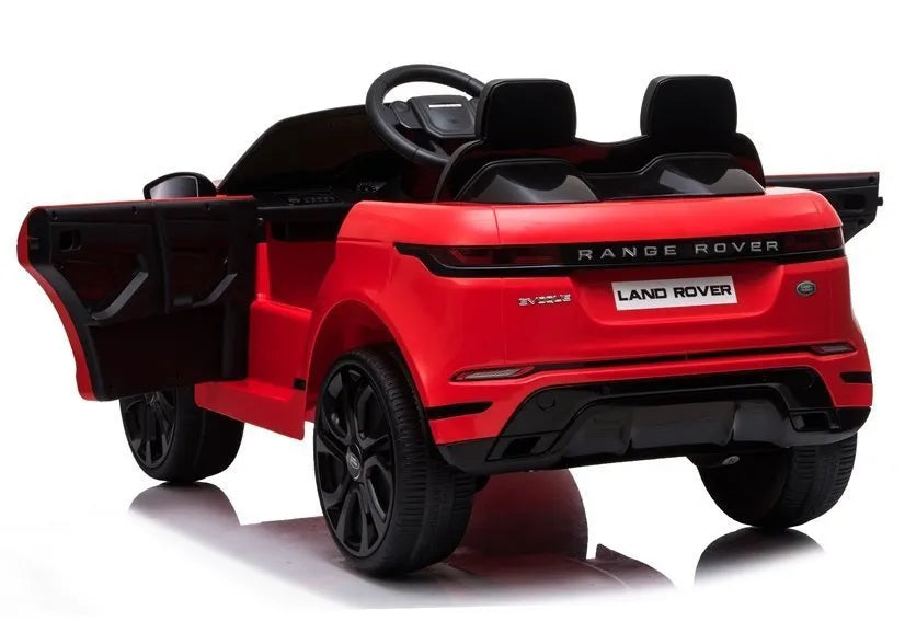 Elektrinis vaikiškas automobilis Range Rover Evoque, raudonas