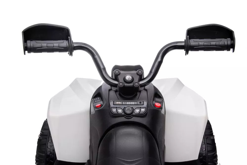 Elektrinis vaikiškas keturratis CAN-AM Renegade, baltas