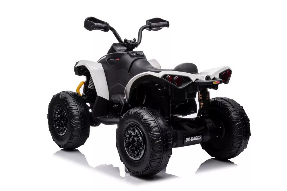 Elektrinis vaikiškas keturratis CAN-AM Renegade, baltas