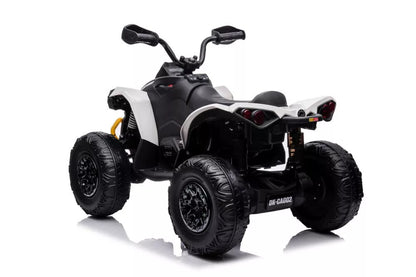 Elektrinis vaikiškas keturratis CAN-AM Renegade, baltas